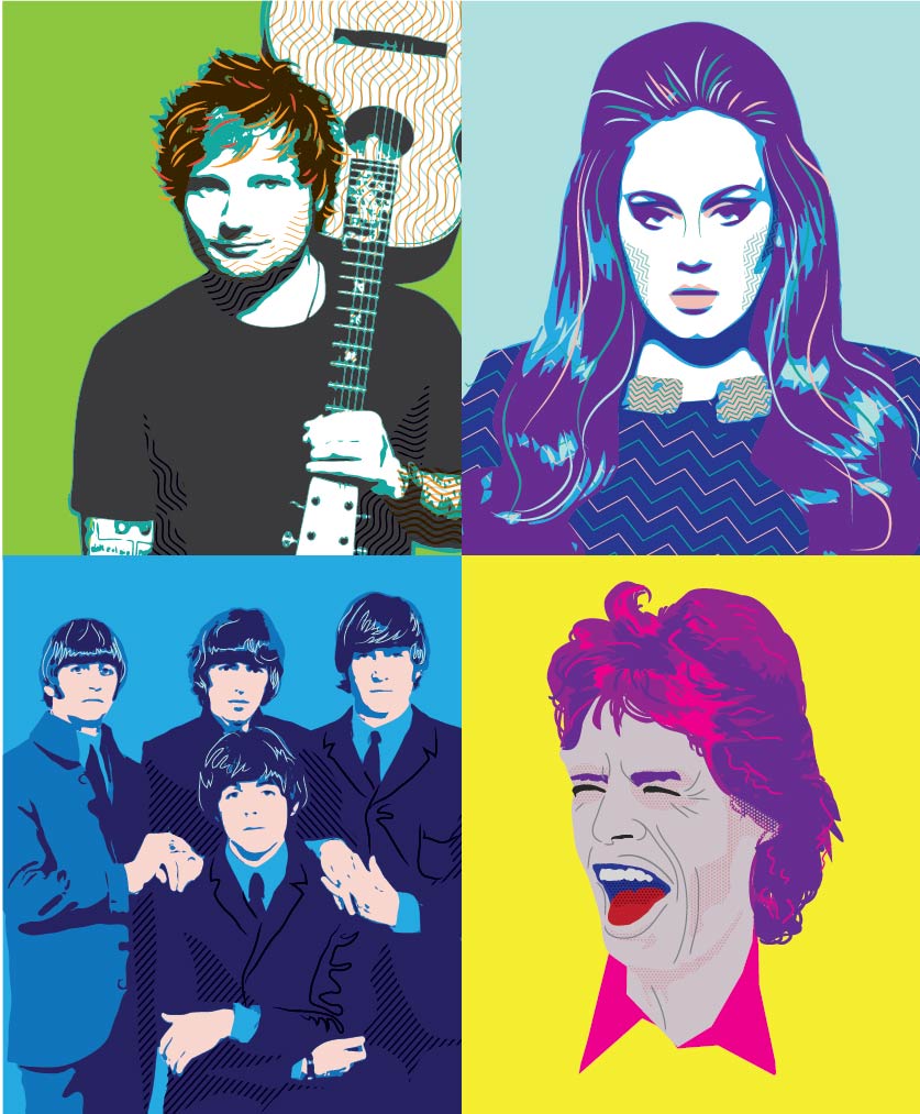 British Music Illustrations | Spark Design & Communication